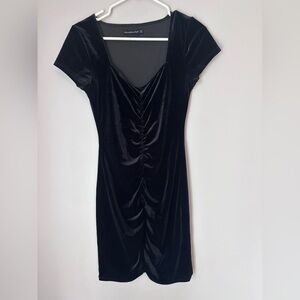 Abercrombie & Fitch Black Mini Velvet Dress Size Small
